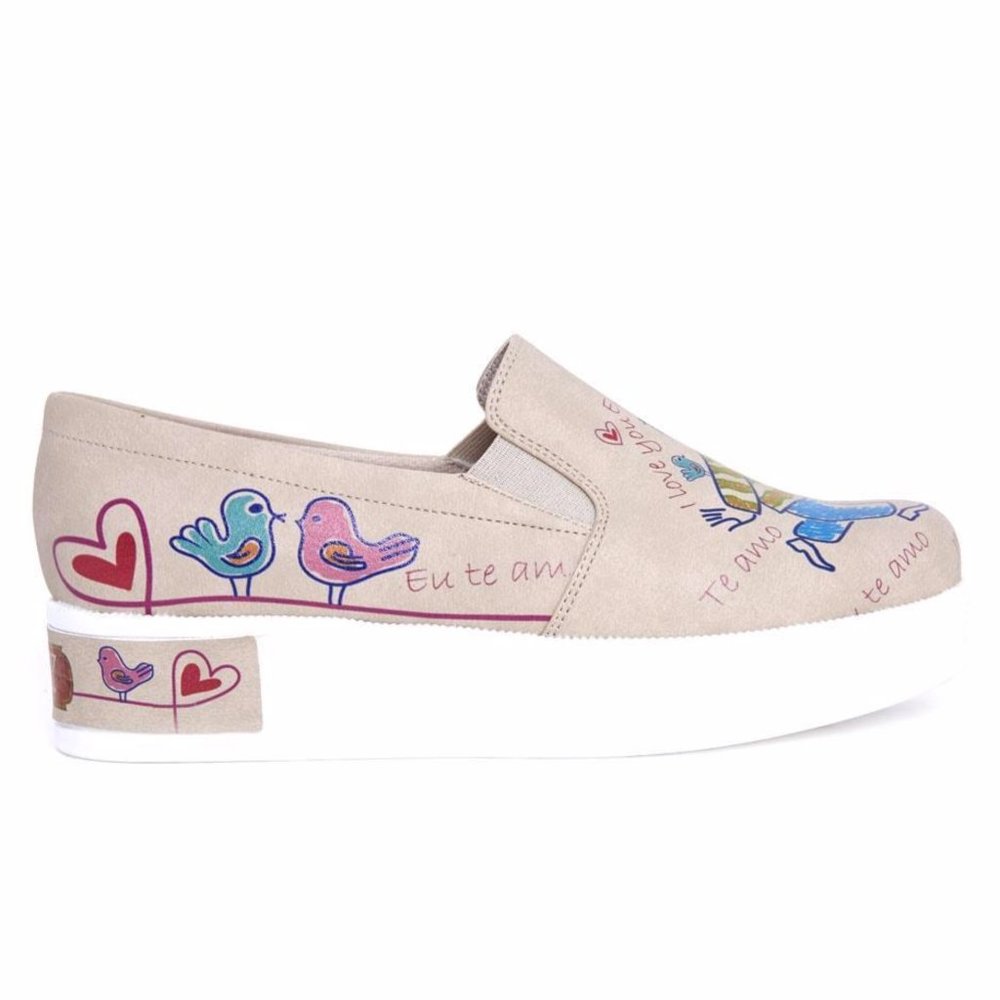 Goby Shoes - Je Taime - I Love You Sneakers - Picture 3 of 4